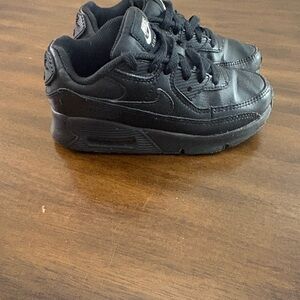 Nike Air Max 90 LTR GS Shoes Sneakers Triple Black CD6867-001 Kids Size 13C